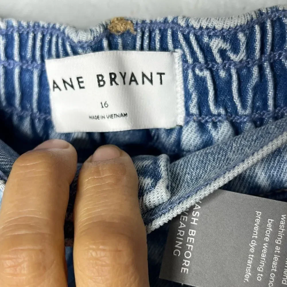 New! Lane Bryant Boyfriend Capri Mid-Rise Light Blue Women’s Plus Jeans Sz 16